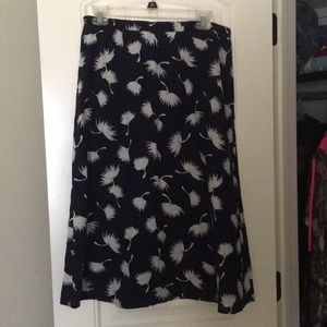 Old navy a line skirt with flowers.